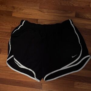 Nike Women's Black Shorts with White Trim